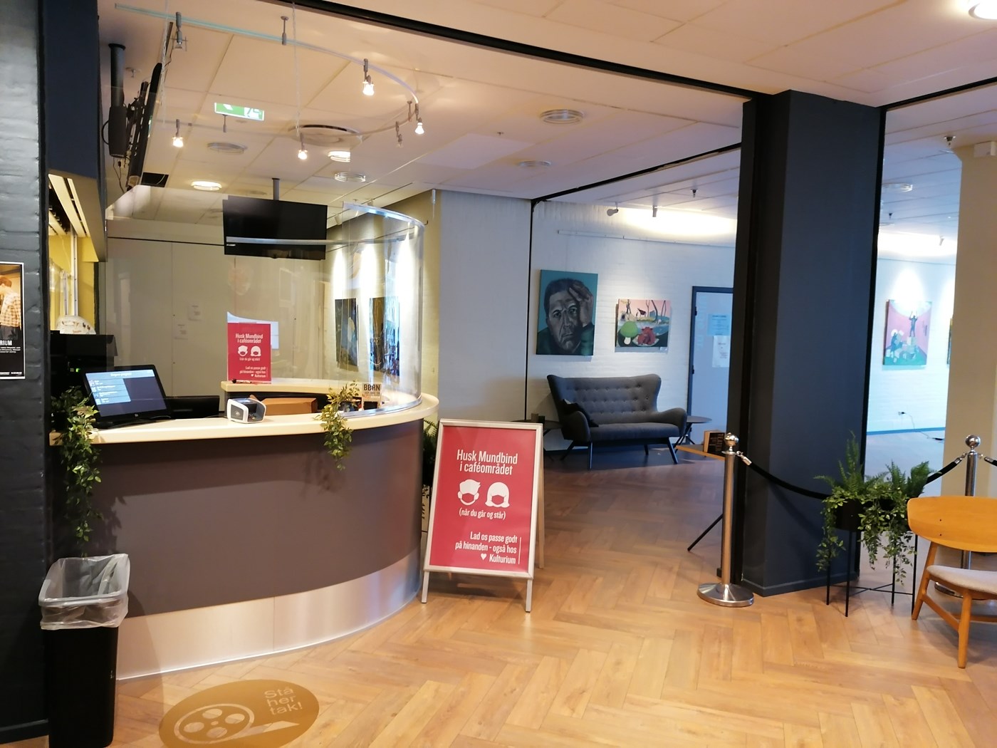 Billede af baren, hvortil du ikke behøver anvende mundbind